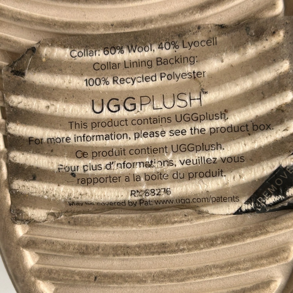 UGG Plush Shearling Lined Cakewalk High Chestnut Brown Trainer Sz 8.5 - Picture 9 of 9